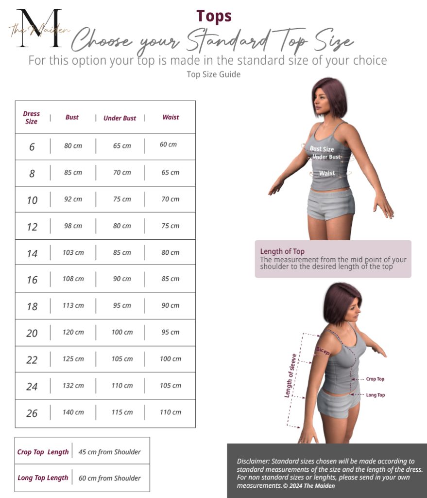 Measurement Guide - 3 - Tops