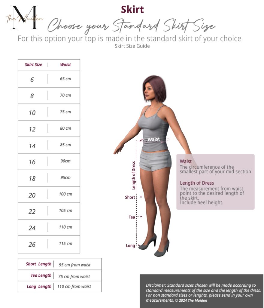 Measurement Guide - 4 - Skirt